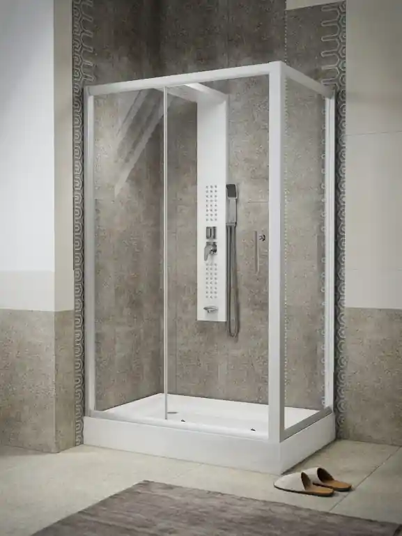 Kedvezményes ár Sanimix 120x80 cm Szögletes zuhanykabin tálcával 22.8706Sanimix