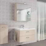 Vásárlói kedvenc Tboss Torino 85 fürdőszobabútor komplett szett (magasfényű fehér, #sima tükörrel)Tboss