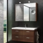 Árcsökkenés Tboss Torino 105 fürdőszobabútor komplett szett (mokka, #pipere tükörrel)Tboss