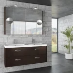 Tboss Torino 120 fürdőszobabútor komplett szett (mokka, #pipere tükörrel)Tboss Legjobb ár