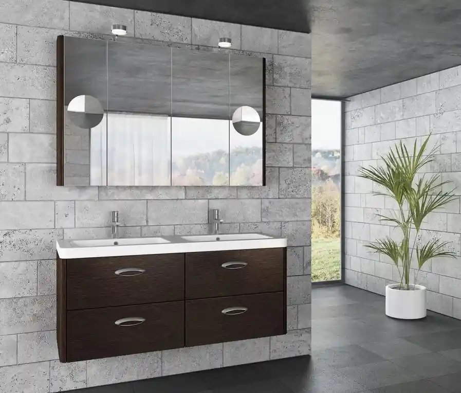 Tboss Torino 120 fürdőszobabútor komplett szett (mokka, #pipere tükörrel)Tboss Legjobb ár