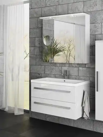 Tboss Modena 90 fürdőszobabútor komplett szett (dió, #pipere tükörrel)Tboss Legnépszerűbb