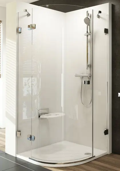 Biztonságos vásárlás Ravak Brilliant BSKK3 80x80 cm-es háromrészes, negyedköríves zuhanykabin (B SET -zsanér nélkül) (78,3-79,5x78,3-79,5 cm, Átlátszó, balos zsanérhoz, #3UL44A00Y1)Ravak