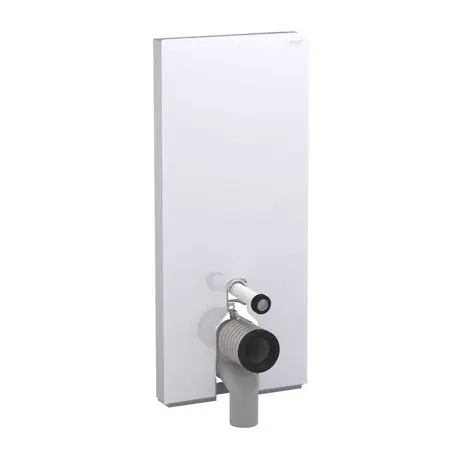 Legjobb ár Geberit Monolith szerelőmodul talpon álló WC-hez, P-könyökkel, fehér üveg / alumínium 114 cm magas 131.033.SI.1Geberit