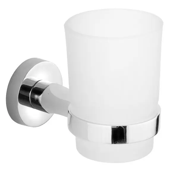 Biztonságos fizetés Sapho AQUALINE SAMBA pohártartó, tejüveg/króm SB104Aqualine