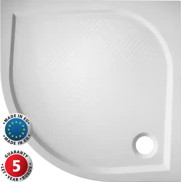 Hopa Sofia Negyedköríves öntöttmárvány zuhanytálca 90x90x3 cm VANKSOF90NR50Hopa Prémium
