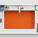 Kedvezményes ár Ravak BathGallery mosdóhoz dekor lap orange X000000657Ravak