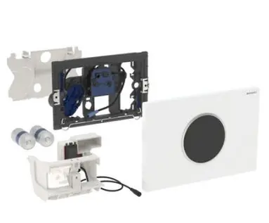 Geberit érintésmentes WC-öblítő vezérlés, elemes, Sigma10 design fehér / aranyozott / fehér 115.908.KK.1Geberit Népszerű