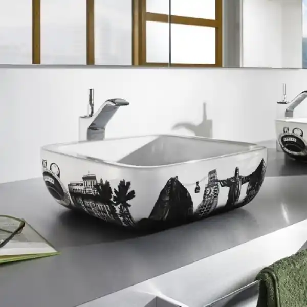 Roca Urban 40x40 cm-es pultra ültethető porcelán mosdó, Rio A32765R00URoca Vedd meg online