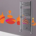 Ajánlat Lazzarini Sanremo íves törölközőszárítós radiátor, króm 1703x600 mm (386535)Lazzarini