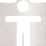 Végkiárusítás Sapho HP wc urak tábla matt inox (111022035) XP041Sapho