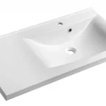 Sapho LUCIOLA 90x45cm jobbos öntöttmárvány mosdó, fehér 50094Sapho Utolsó esély