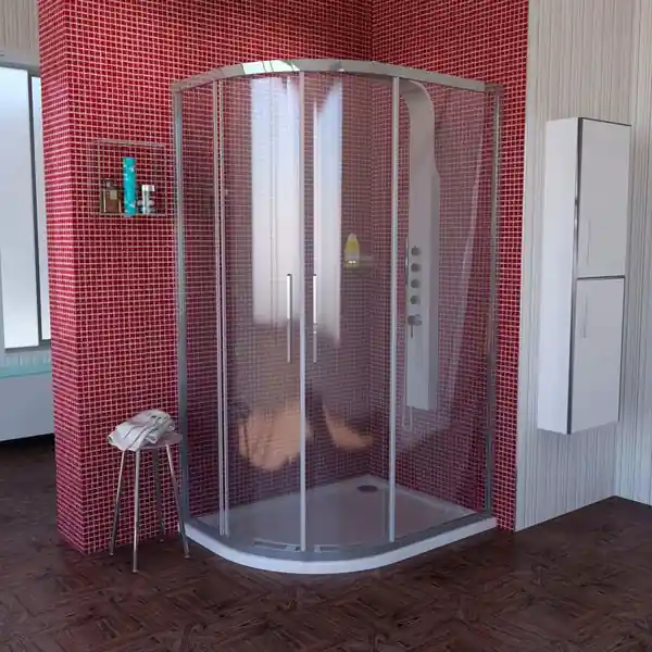 Legnépszerűbb POLYSAN LUCIS LINE 100x80 cm íves zuhanykabin, R550 jobb (DL4815R)Polysan