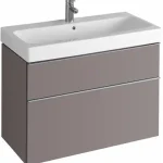 Kedvezmény Keramag Icon mosdószekrény magasfényű platina (89x62x47,7 cm, 840392000)Keramag