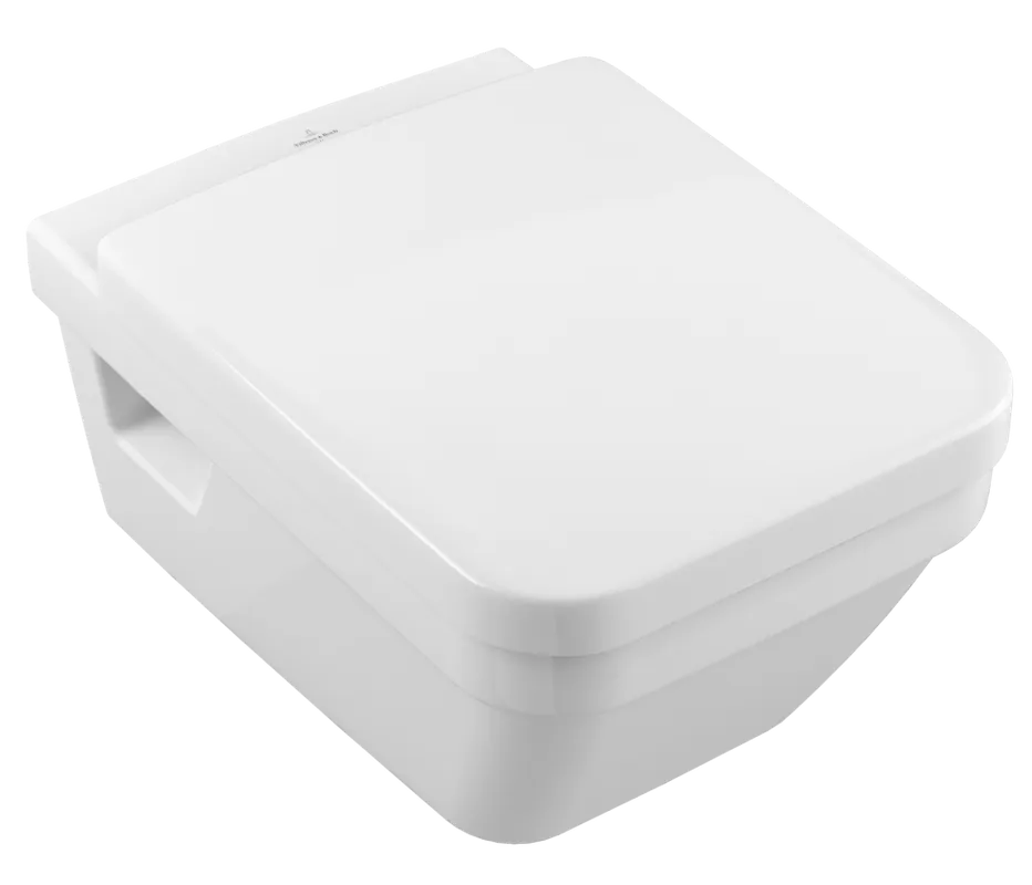 Villeroy & Boch Architectura falra szerelhető wc, ülőkével, perem nélküli DirectFlush, CeramicPlus kombipack 5685 HR R1 (5685HRR1)Villeroy & Boch Azonnal elérhető