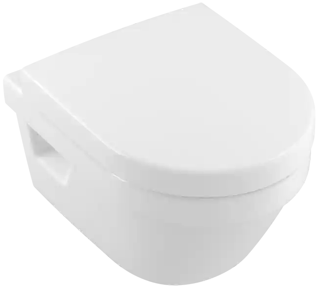 Bestseller Villeroy & Boch Architectura falra szerelhető compact wc ülőkével, perem nélküli DirectFlush, kombipack 4687 HR 01 (4687HR01)Villeroy & Boch