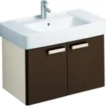 Keramag Renova Nr. 1 Plan szekrény mosdószekrény magasfényű wenge (78x46,3x44,5 cm, 879083000)Keramag Prémium