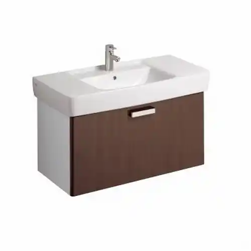 Outlet Keramag Renova Nr. 1 Plan mosdószekrény magasfényű wenge (93x46,3x44,5 cm, 879113000)Keramag