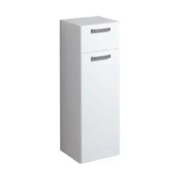 Szezonális akció Keramag Renova Nr. 1 Plan alacsony kiegészítő szekrény jobbos pánttal magasfényű fehér (39x113x36 cm, 879020000)Keramag