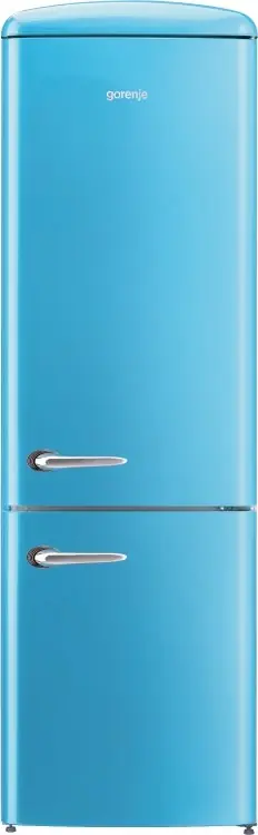 Ne maradj le Gorenje alul fagyasztós kombinált hűtőszekrény, old timer A++, kék ORK192BLGorenje