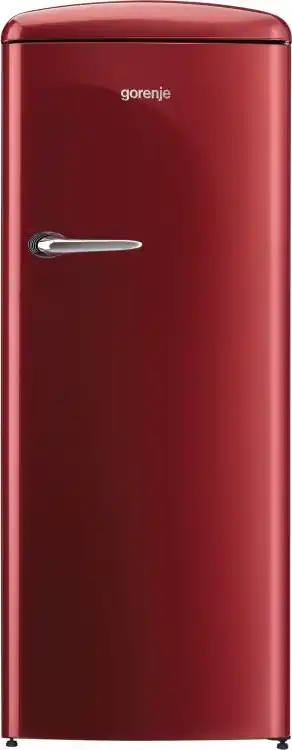 Gorenje szabadonálló felülfagyasztós hűtőszekrény, old timer, A++, burgundi vörös ORB152RGorenje Azonnali szállítás