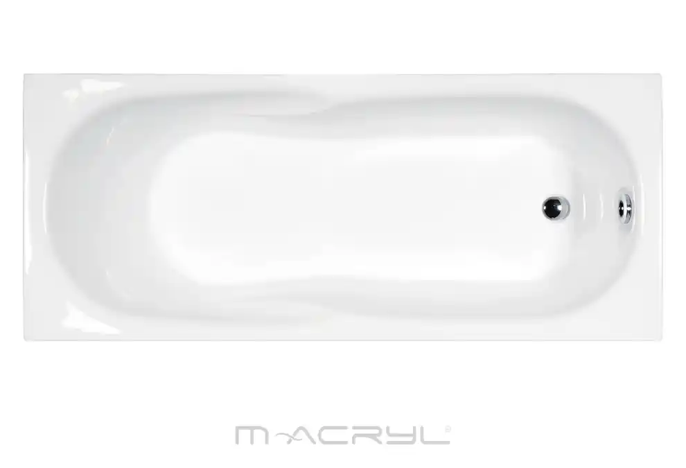 Ajánlat M-Acryl Nora 150x70 egyenes kád kádlábbal (12184)M-Acryl