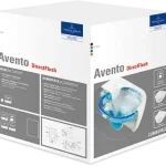Villeroy & Boch Avento perem nélküli fali wc, CeramicPlus, Slimseat lassú záródású ülőkével kombi pack 5656RSR1 (5656 RS R1)Villeroy & Boch Kiárusítás