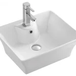 Aqualine 49,5x41,5x19,5 cm ráültethető kerámia mosdó 49411Aqualine Vásárlói kedvenc