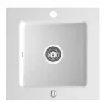 Novaservis KIZZ egymedencés gránit mosogató 50x50x20 cm, fehér, DRG50/50WNovaservis Vedd meg most