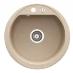 Novaservis BIZZY egymedencés gránit mosogató átm. 52 cm, homok, DRG52SNovaservis Különleges ajánlat