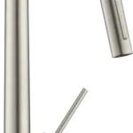 Hansgrohe AXOR Starck Egykaros mosogató csaptelep kihúzható zuhannyal, rozsdamentes acél hatású 10821800Axor Különleges ajánlat