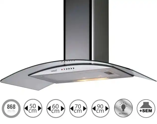 Árcsökkenés Cata C GLASS 700 fali páraelszívó 70 cm, inox, 02006206Cata