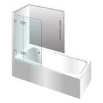 Ne maradj le Varioglass Globus 603 100x150 cm-es kádparaván, bronz üvegVarioglass