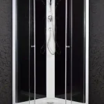 Arttec Kodiak szögletes fekete hátfalas zuhanykabin, akril zuhanytálcával, Méret: 90x90 cmArttec Azonnal elérhető