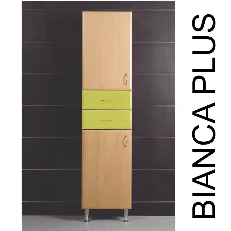Biztonságos vásárlás Vertex Bianca Plus magas 45 szekrény két ajtóval és két fiókkalVertex