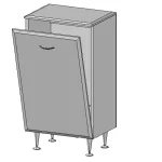 Alacsony ár Vertex Julia 60 alacsony állószekrény szennyestartóvalVertex
