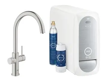 Olcsó Grohe Blue Home C-kifolyóval, supersteel 31455 DC0 (31455DC0)Grohe