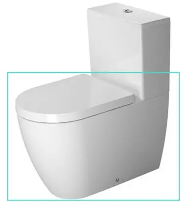 Expressz szállítás Duravit ME by Starck monoblokkos wc alsó rész HygieneGlaze felület 2170092000Duravit