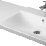 Expressz szállítás Duravit P3 Comforts 105x49,5 cm bútorral aláépíthető aszimmetrikus mosdó 2334100000Duravit