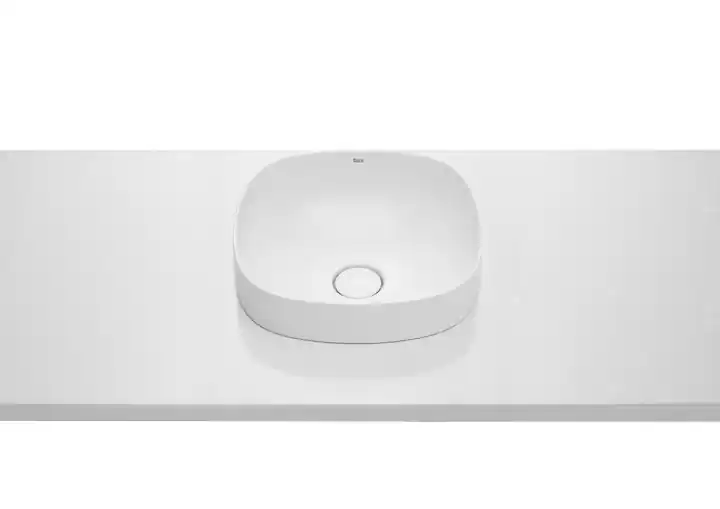Vedd meg online Roca Inspira SOFT 37x37 cm pultba építhető FINECERAMIC mosdó, fehér A32750R000Roca