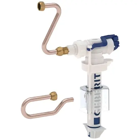 Geberit 380 típusú töltőszelep, oldalsó vízcsatlakozás, 3/8", sárgaréz csatlakozócsonk 243.136.00.1Geberit Akció