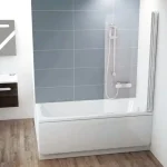 Ravak CVS1 kádparaván 80x150 cm jobbos (szatén + transparent) 7QR40U00Z1Ravak Utolsó esély