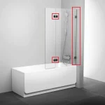 Ravak BVS2 kádparavánhoz zsanér szett jobbos (B SET BVS2 100) D01000A071Ravak Azonnal elérhető