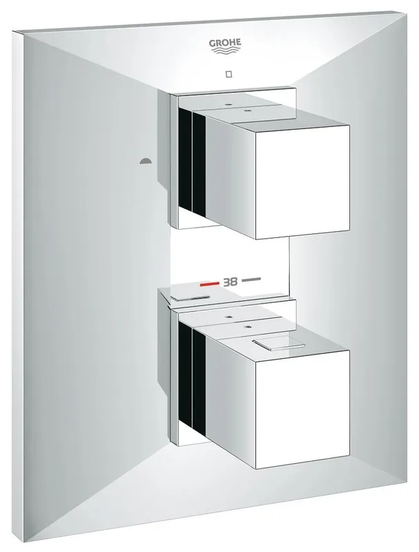 Grohe Allure Brilliant termosztátos falba épített kádcsaptelep 19792 000 (19792000)Grohe Csak ma