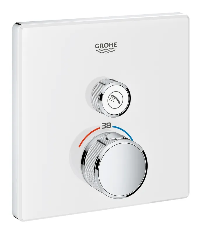 Rendeld meg most GROHE Grohtherm SmartControl termosztátos színkészlet, fehér üveg 29153LS0Grohe