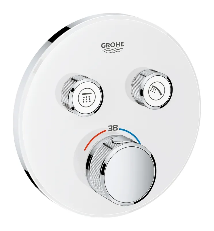GROHE Grohtherm SmartControl termosztátos színkészlet, fehér üveg 29151LS0Grohe Vásárlói kedvenc