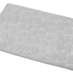 Végkiárusítás AQUALINE 50x80 cm fürdőszoba szőnyeg, szürke (KA1141)Aqualine