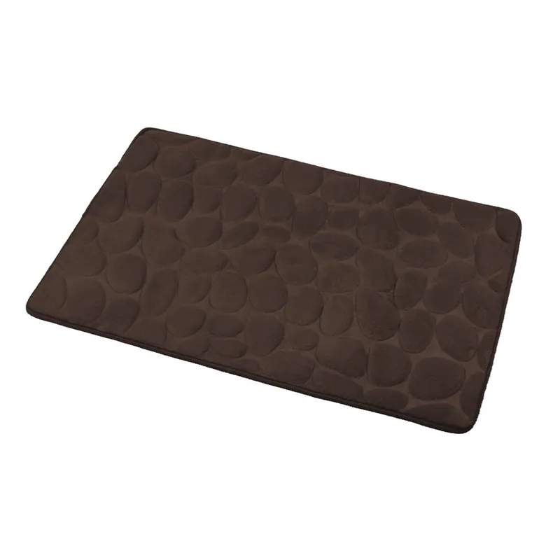 AQUALINE 50x80 cm fürdőszoba szőnyeg, sötétbarna (KA1143)Aqualine Olcsó
