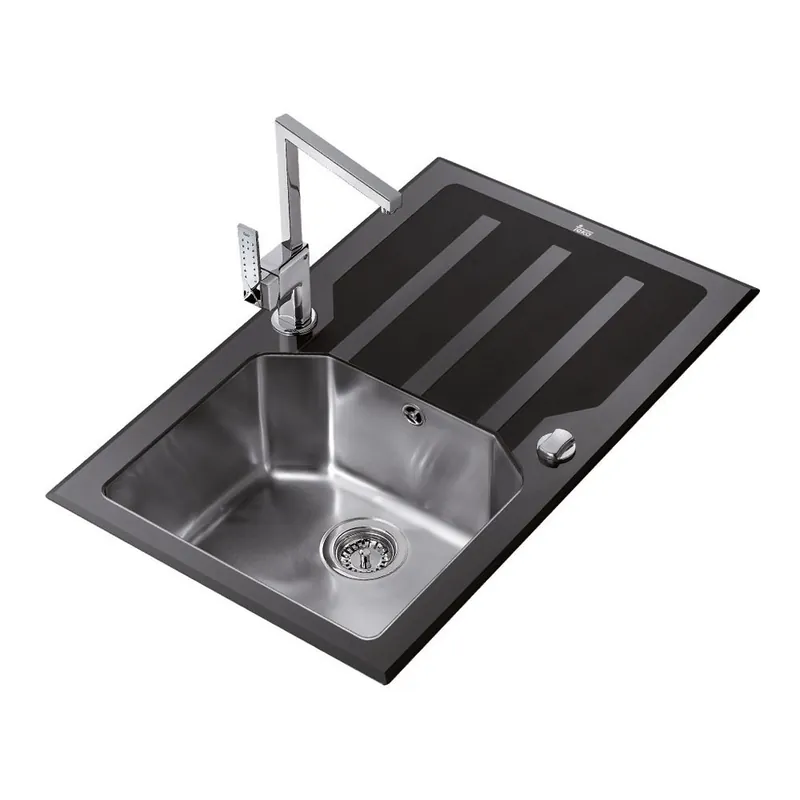 Teka Expression Lux 86 1B 1D mosogató fekete üveg fedlappal 12129001Teka Gyors kiszállítás