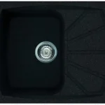 Azonnal elérhető Elleci Living 125 kompozit mosogatótálca G54 Nero LGL12554Elleci